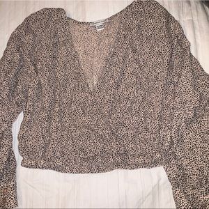 cheetah blouse